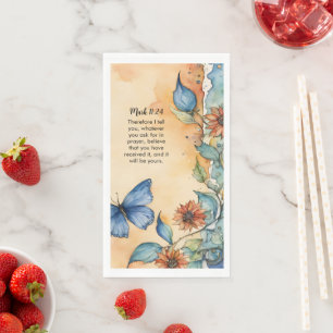 Mark 11:24 Christliche Verse-Bild Serviette