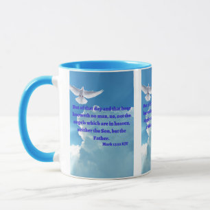 Mark 13:32 KJV Bible Verse Pic Mug Deux Tons