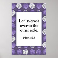Mark 4:35 Fish Head Blätter Lilac