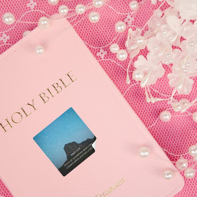 Mark 6:31 KJV Sticker Desert Faith Collection (Von Creator hochgeladen)