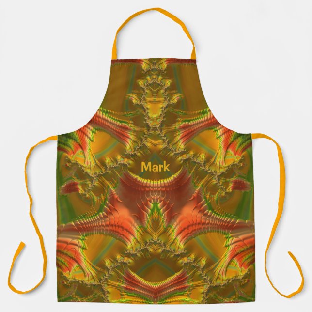 MARK ~ CHRISTMAS ~ Red Green Gold ~ Schürze (Vorderseite)