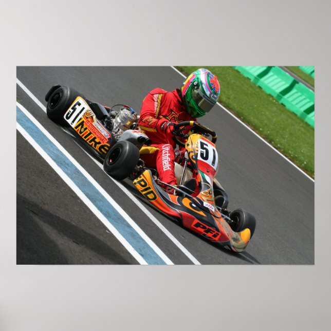 Mark Litchfield Karting Poster (Vorne)