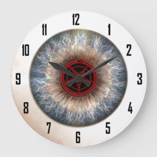MARK of the DEVIL EYEBALL Große Wanduhr