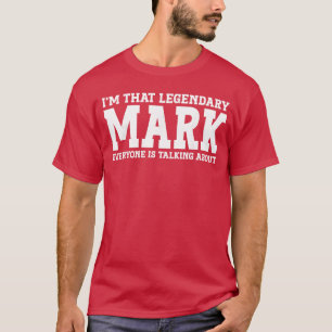 Mark Persönlicher Name Lustiger Mark Freunde Junge T-Shirt