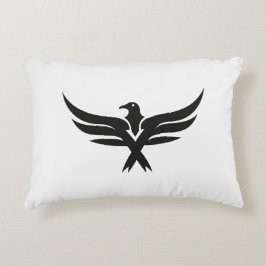 Mark Pillow - Minimalistisches Trident-Symbol für  Dekokissen