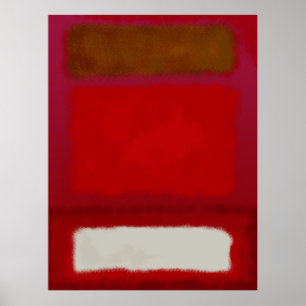 Mark Rothko art in digitalem Stil 16 Poster
