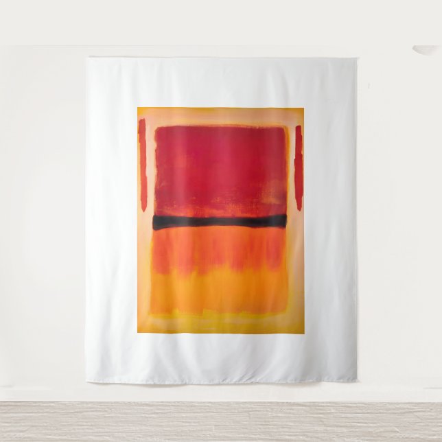 Mark Rothko Kunststil Wandteppich (Vorderseite)