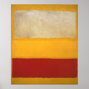 Mark Rothko - Nr. 13 (Weiß, Rot auf Gelb) Poster