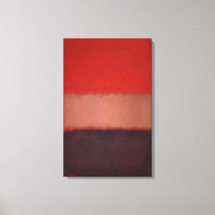 Mark Rothko - Nr. 46 Schwarz, Ocker, Rot über Rot  Leinwanddruck
