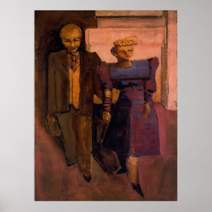 Mark Rothko - Ohne Titel (Stehender Mann und Frau) Poster