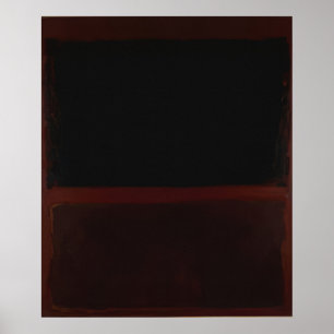 Mark Rothko - Schwarz auf Dunkel Sienna auf Violet Poster