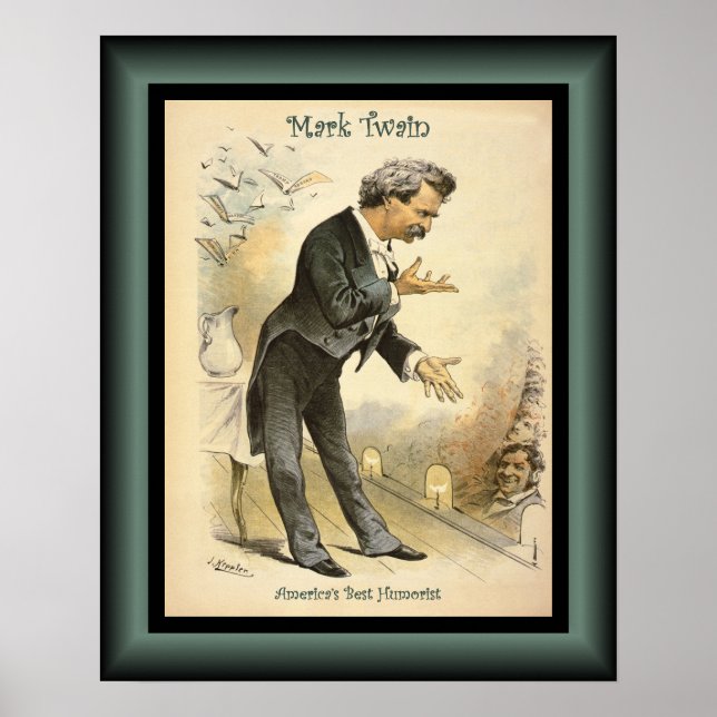 Mark Twain ~ Amerikas bester Humorist ~ Poster (Vorne)