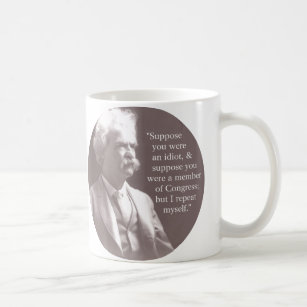 Mark Twain auf Kongreß Kaffeetasse