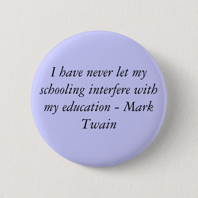 Mark Twain Button (Vorderseite)