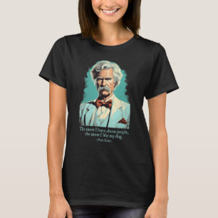 Mark Twain Dog zitiert amerikanischen Literaturaut T-Shirt