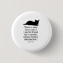 Mark-Twain-Katzenzitat-Button