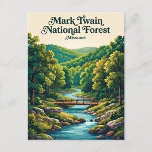 Mark Twain National Forest Missouri Postkarte