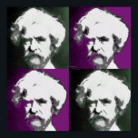 Mark Twain Pop Art Print Poster<br><div class="desc">Zeigen Sie Ihre Wertschätzung für die Arbeit und das Leben von Mark Twain mit diesen lustigen,  anpassbaren Produkten.</div>