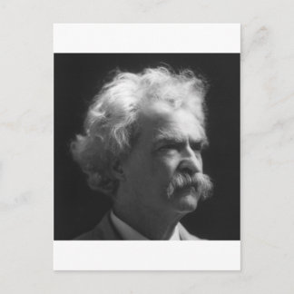 Mark Twain-Portrait Postkarte