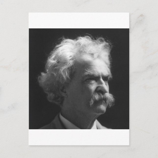 Mark Twain-Portrait Postkarte (Vorderseite)