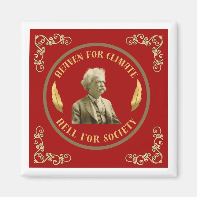 Mark Twain Quote Magnet (Vorne)