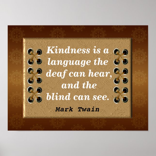 Mark Twain quotes Poster (Vorne)