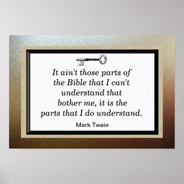 Mark Twain Quotes Poster (Vorne)