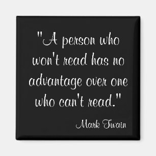 Mark Twain-Zitat Magnet