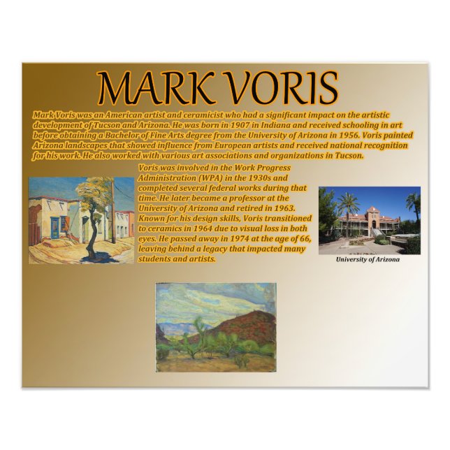 Mark Voris Fotodruck (Vorne)