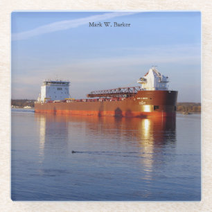 Mark W. Barker glass Untersetzer