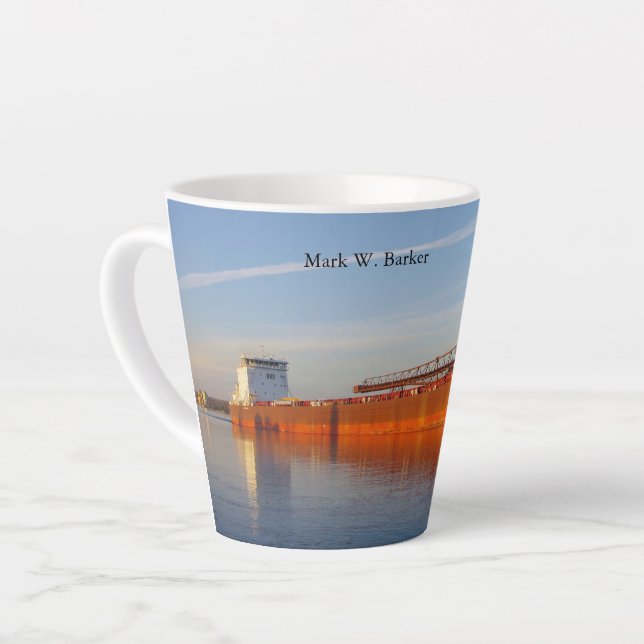 Mark W. Barker Latte Tasse (Linke Ecke)