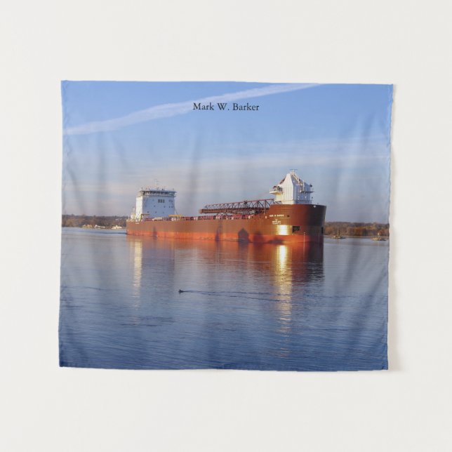 Mark W. Barker Tapestry Wandteppich (Vorderseite (Horizontal))