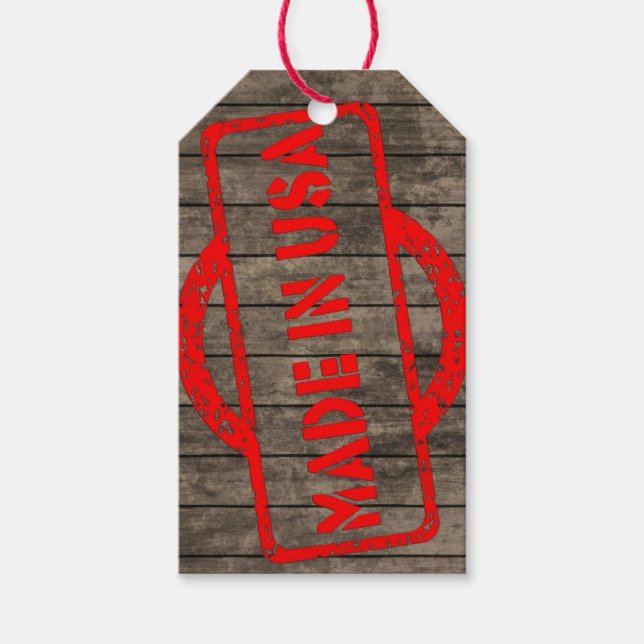 Marke in usa geschenkanhänger (Vorderseite)