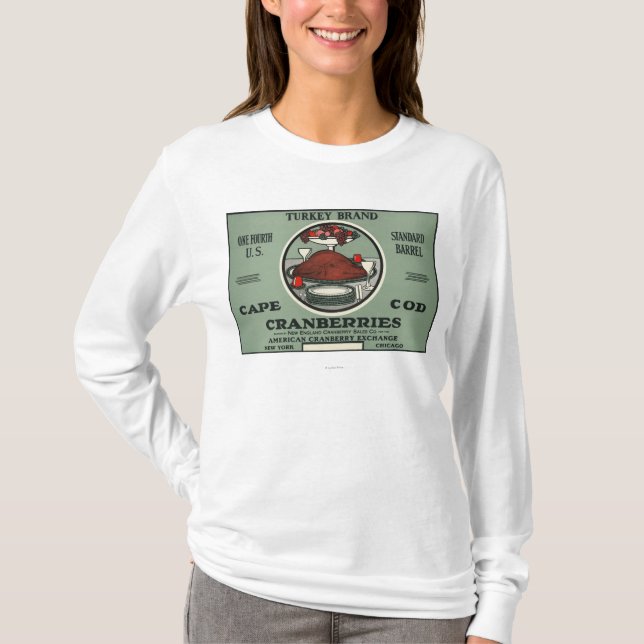 Marken-Moosbeeraufkleber Cape Cods die Türkei T-Shirt (Vorderseite)
