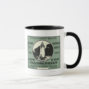 Marken-Moosbeeraufkleber Cape Cods Minots heller Tasse