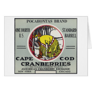 Marken-Moosbeeraufkleber Cape Cods Pocahontas