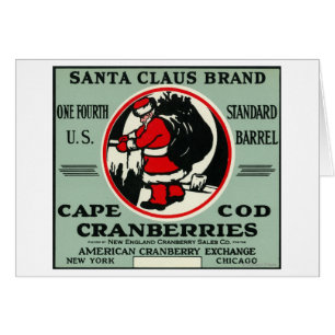 Marken-Moosbeeraufkleber Cape Cods Weihnachtsmann