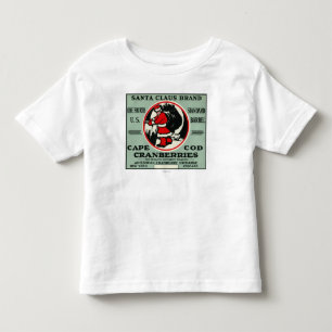 Marken-Moosbeeraufkleber Cape Cods Weihnachtsmann Kleinkind T-shirt