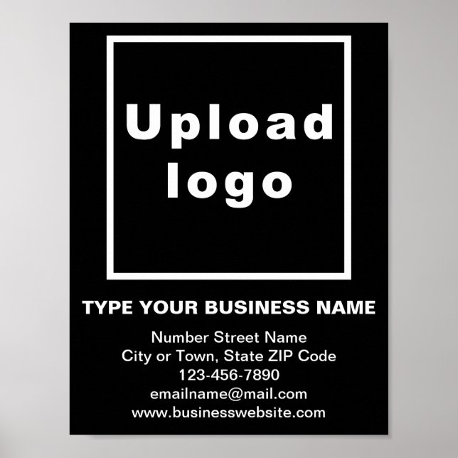 Markenbezeichnung auf Black Small Poster (Vorne)