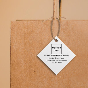 Markenbezeichnung auf der "White Diamond Shape"-Ma Geschenkanhänger
