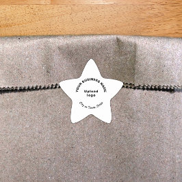 Markenbezeichnung auf der "White Star Shape-Aufkle Stern-Aufkleber