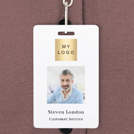 Markenbezeichnung Foto QR Geschäftslogo Ausweis