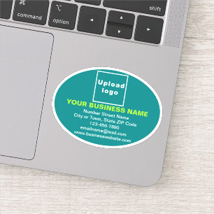 Markenbezeichnung für Aquamarines grünes Oval - Vi Aufkleber