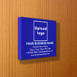 Markenbezeichnung für Blue Rectangle Canvas Print Leinwanddruck
