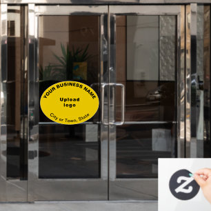 Markenbezeichnung für gelbes Oval-Form-Fenster Fensteraufkleber