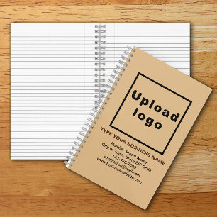 Markenbezeichnung für hellbraunes SpiralNotebook Notizbuch