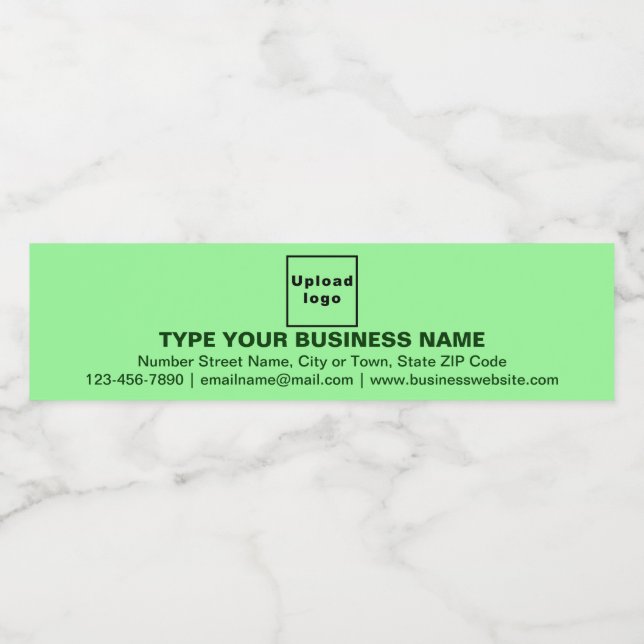 Markenbezeichnung für hellgrüne Flaschen (Einzelnes Label)