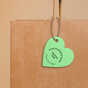Markenbezeichnung für hellgrüne Herzform Geschenkanhänger