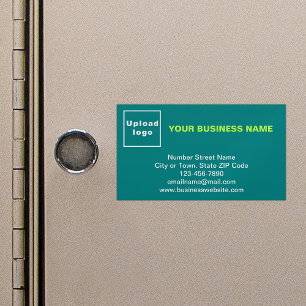 Markenbezeichnung für kleine Aquamarine grüne Magn Magnetische Visitenkarte