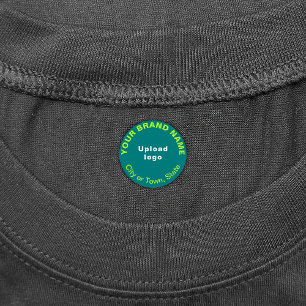 Markenbezeichnung für kleine Aquamarine Verkleidun Etiketten